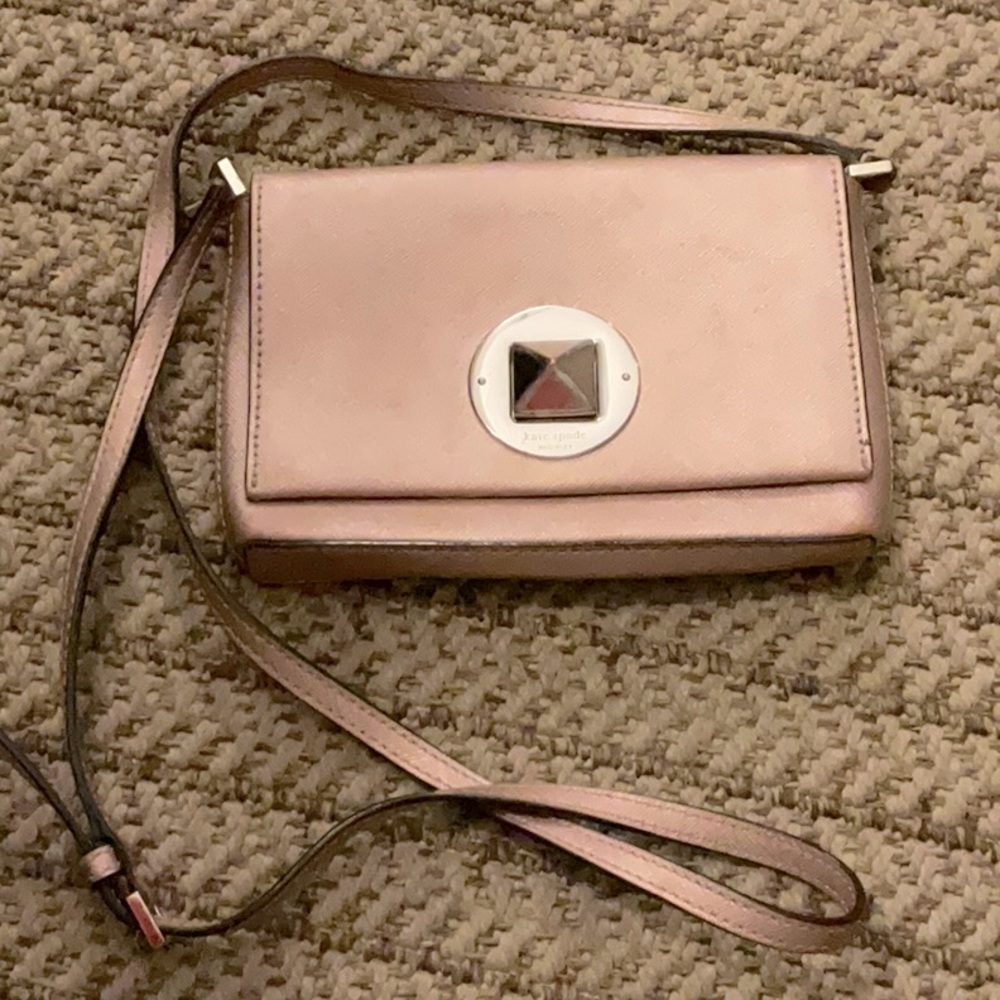 Kate Spade Crossbody Purse in Rose Gold